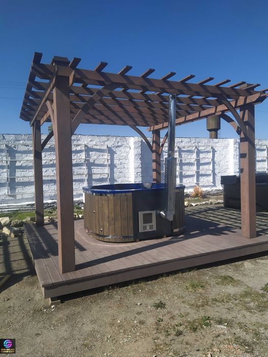 Чан на дрова Офуро Басейни Мобільна лазня Спа купіль