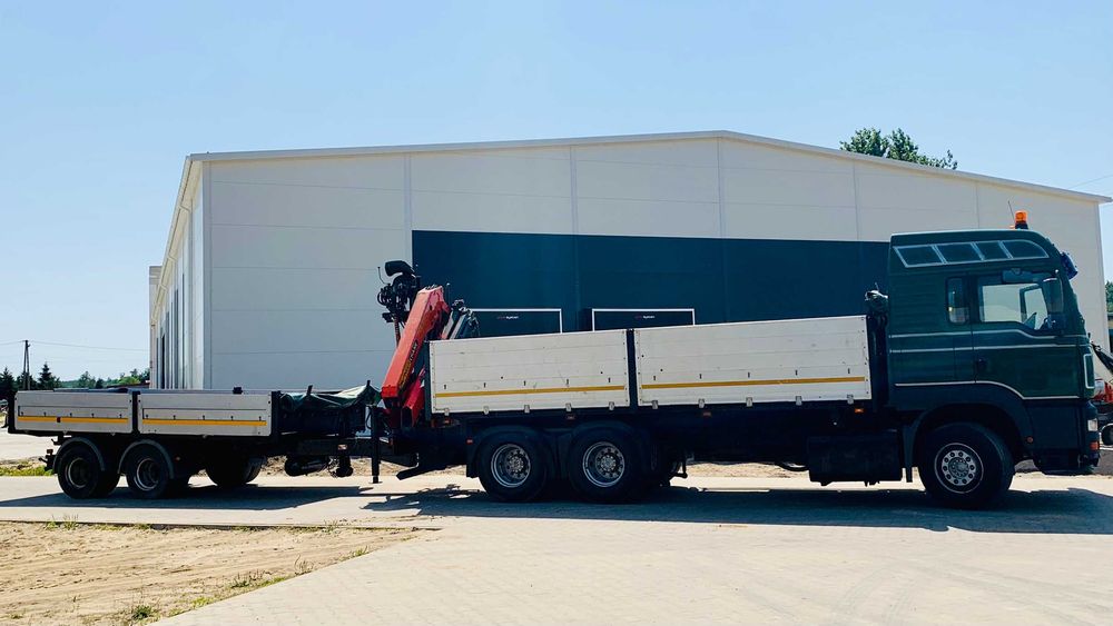 MAN TGA 26.483 + HDS + przyczepa Glogger SHE 2.8/20