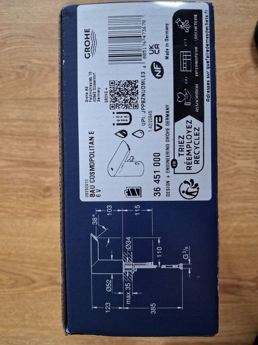 НОВЫЙ СМЕСИТЕЛЬ Grohe, сенсорный