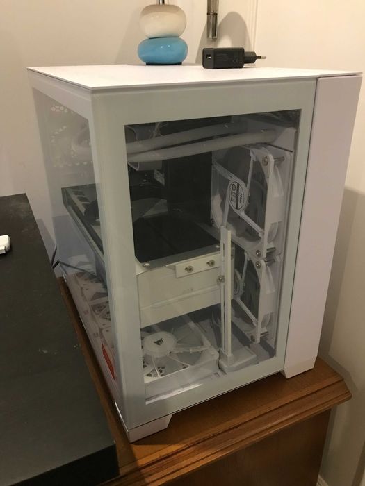 Caixa ATX Lian Li O11D Dynamic Mini S Vidro Temperado Snow Edition