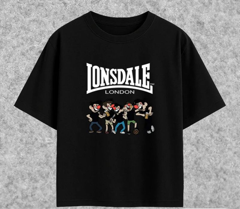Мужские футболки Lonsdale London Fight spider logo  унисекс лонсдейл