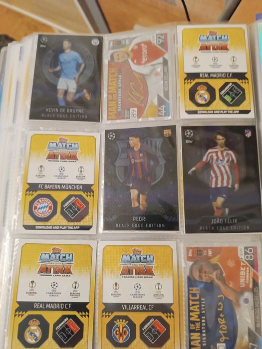 Coleção cartas match attax ler anuncio