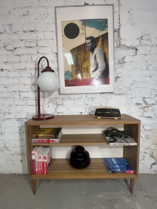 Wąska biblioteczka szafka na winyle prl bintage retro