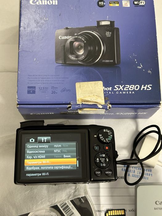 Canon Powershot SX 280 HS  Wi-Fi  GPS