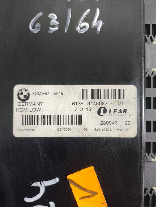 Modulo Confort KGM/BCM  BMW E60/E61/E63/E64   914.5022