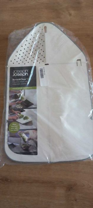 Обробна дошка друшляк Joseph Joseph Rinse&Chop Plus