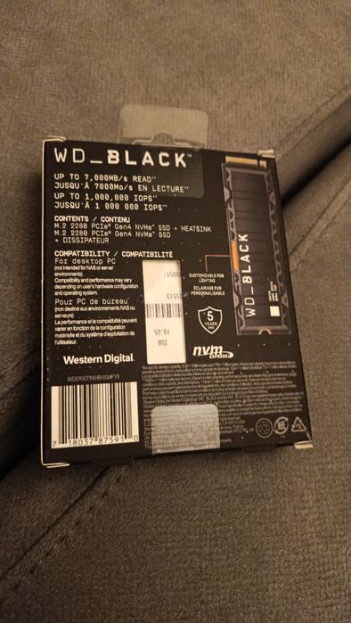 SSD para PS5 da marca wdblack