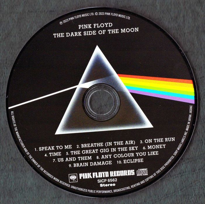japońskie PaperSleeve CD Pink Floyd The Dark Side Of The Moon