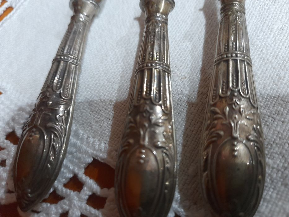 Talheres para criança, revestidos a prata NOVO