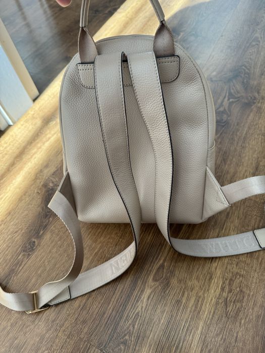 Elegancki skórzany plecaczek plecak WITTCHEN ecru ivory