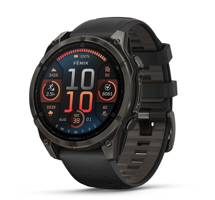 Garmin fenix 8 AMOLED (47 мм) Sapphire, titanium, DLC 010-02904-21