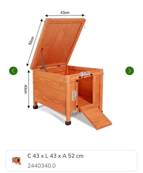 Casota para roedores, gato ou cão mini