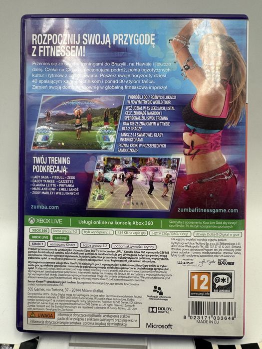 PL Zumba Fitness World Party Kinect Xbox 360 Gwarancja