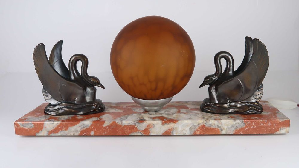 Candeeiro de mesa antigo Art Deco (Ref. 4)