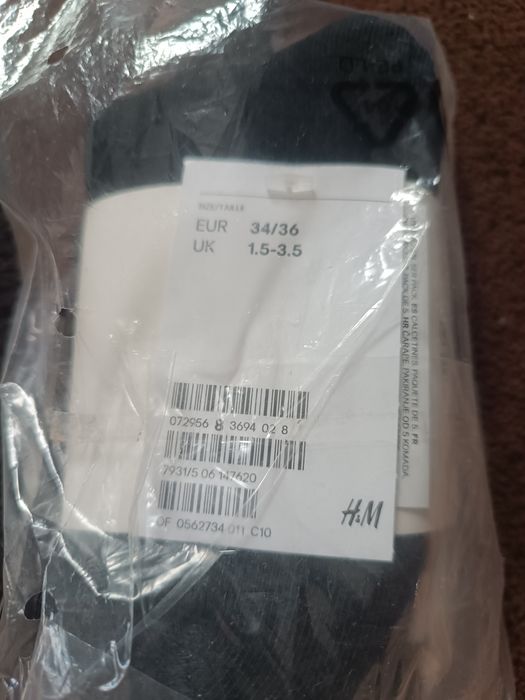Nowe skarpetki H&M rozmiar 34-36