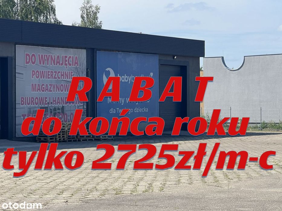 hala z ogrodzonym placem manewrowym