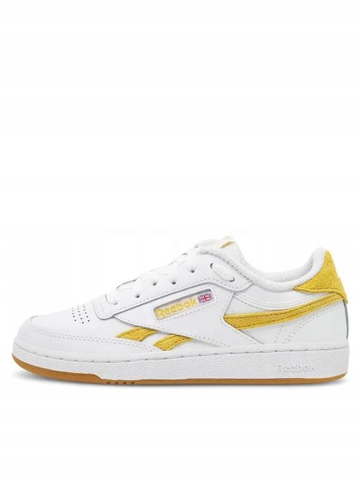 Buty Damskie Reebok Club S Revenge Skórzane Sneakersy Biale Rozmiar 40.5
