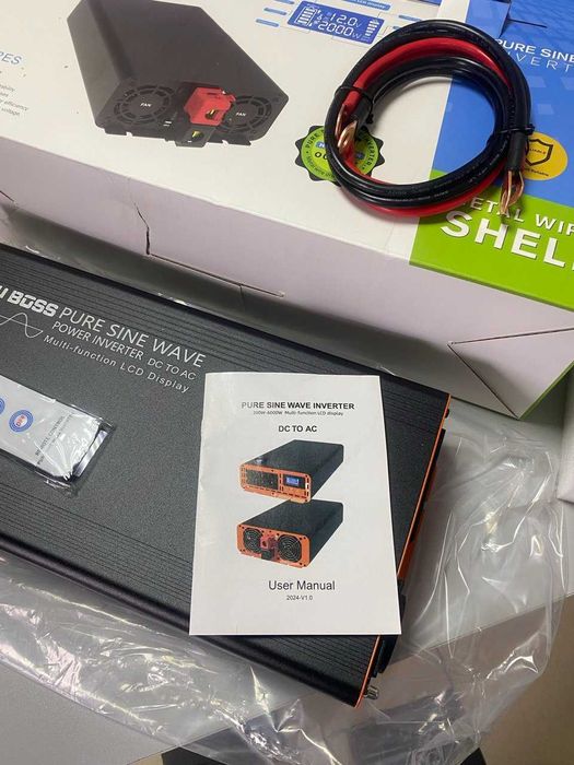 Інвертор datou boss 12V to 220V 2000W чистий сінус в наявності