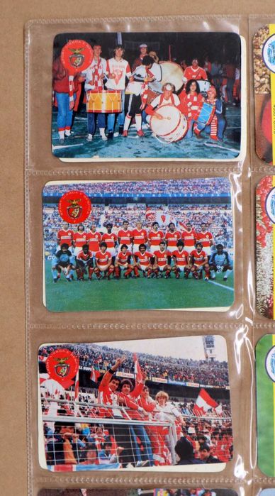 11 Calendários adeptos e equipa do Benfica 1987