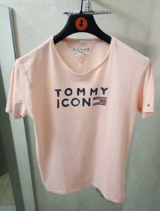 Tommy Hilfiger t-shirt różowy 176 176cm koszulka