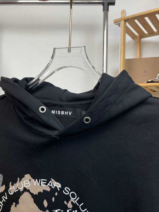 Худі Misbhv «Sounsystem» | Бавовняна Преміум Кофта | Чорне Худі Misbhv