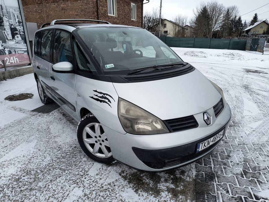 Renault Espace 1.9 DCI 120km 2003rok 7osób alufelgi 17r. Długie opłaty
