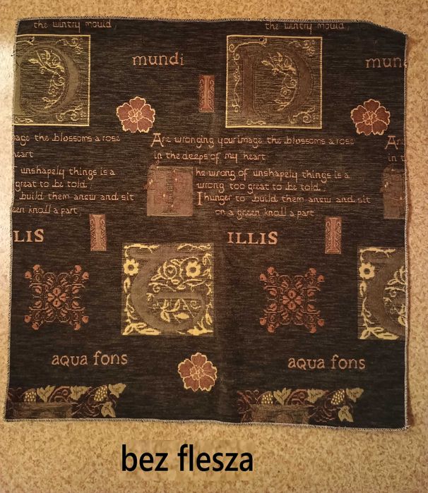 Zasłonka zasłona kotara gruba grubsza kwadrat materiał tkanina