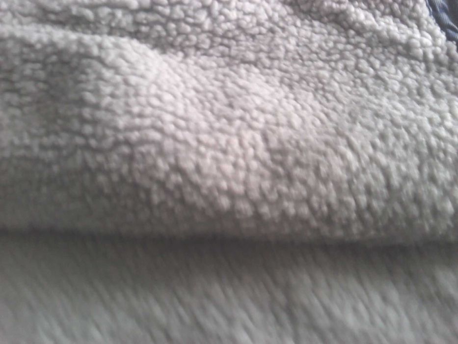 Jaqueta de ganga azul sherpa, VINTAGE!