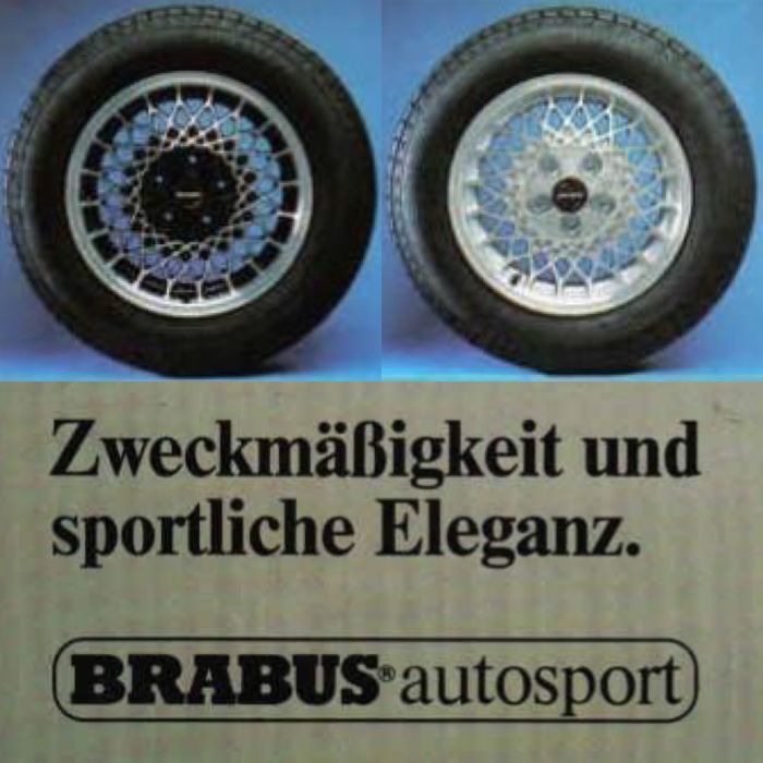 Rial BRABUS Mercedes 190 w201 w202 w124 w210 w123 w116 w126 Vito VW T3