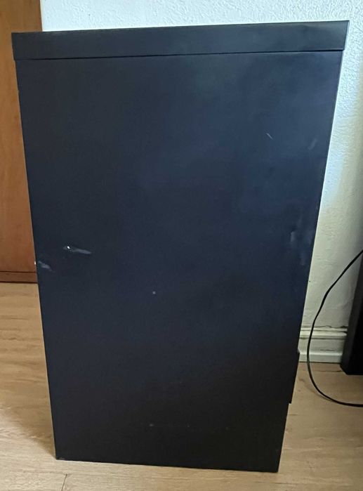 Arquivo Metálico Preto com 6 Gavetas