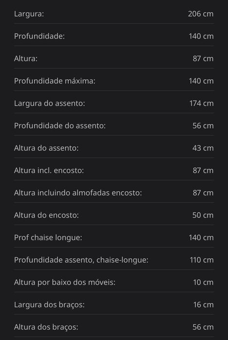 Sofá 3 lugares, c/chaise longue/Skiftebo cinz esc
