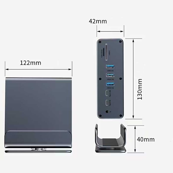 Docking station 15 em 1 - Novo Expanda até 3 monitores
