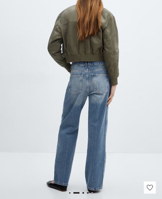 Прямі плісовані джинси MANGO 38 розмір