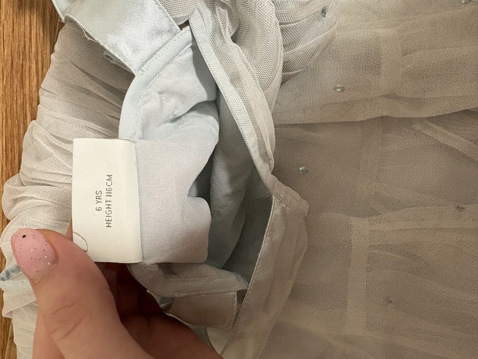 Платье детское Эльзы голубое 6 лет