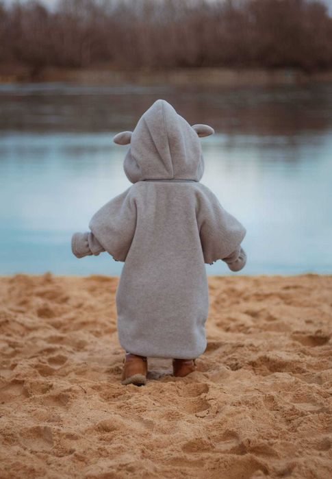 Ponczo samochodowe PATULOVE FLUFFY LAMB r.S (0-3 Lata)