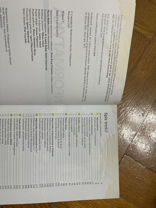 Informatyka 1 liceum technikum zakres podstawowy