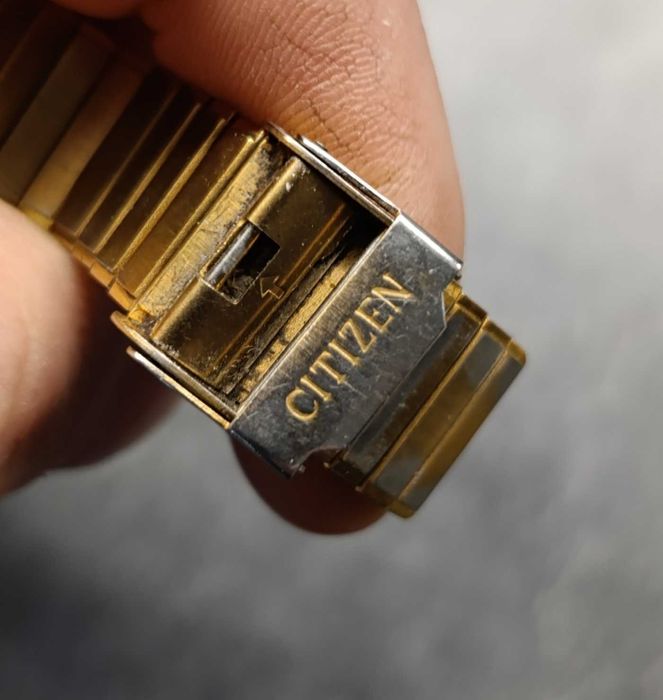 Śliczny zegarek męski damski unisex Citizen bransoleta Tank vintage