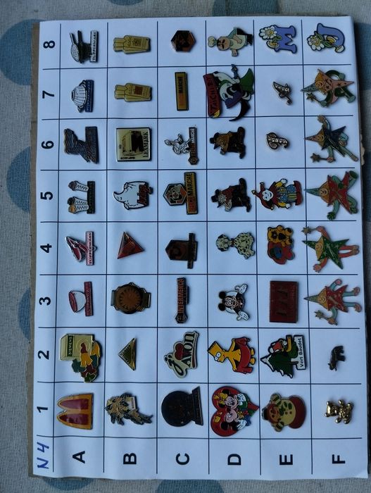 (N) Pins de vários temas