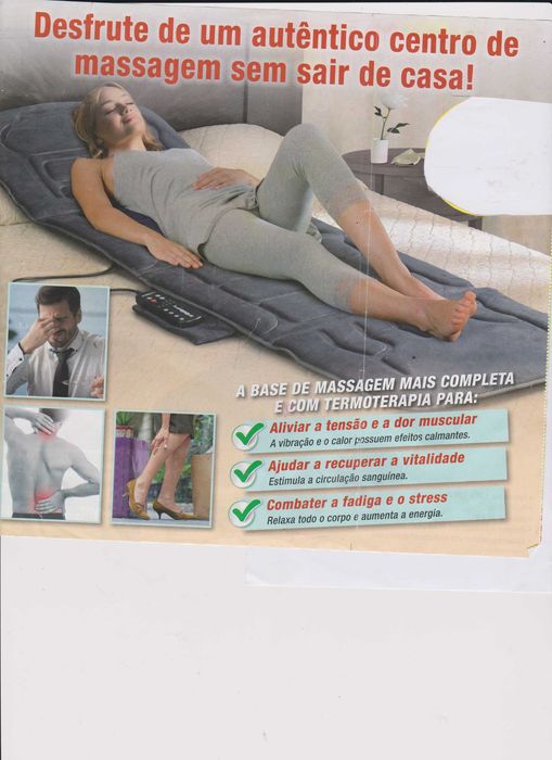 Com esta base de massagem em casa não necessita ir ao fisioterapeuta