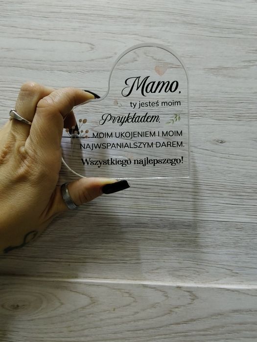 Serce rzeźba 2d dla mamy