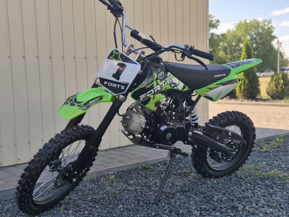 Новий‼️ Пітбайк Forte 125 кубів біло-зелений
