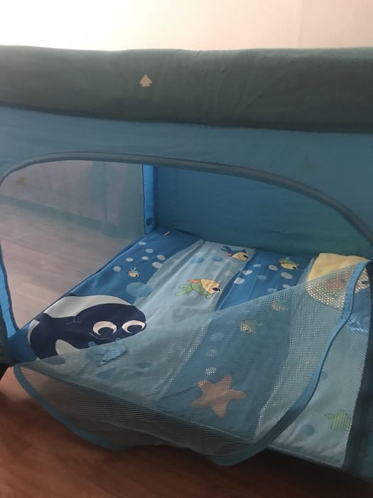 Parque Chicco quadrado modelo azul