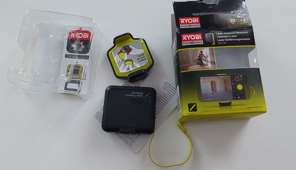 Dalmierz laserowy do telefonu RYOBI RPW-1000