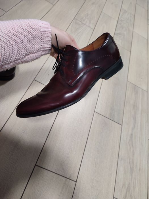 Eleganckie skórzane buty męskie