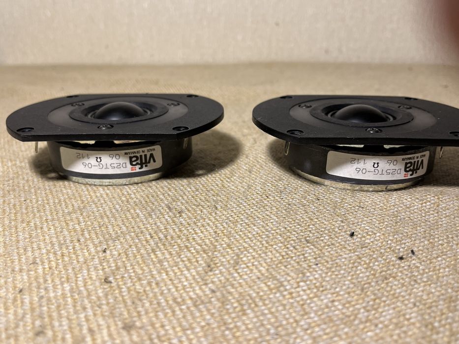Аудиофильские 25мм ВЧ динамики VIFA D25TG-06 (6Ом)(ЗВУК!)