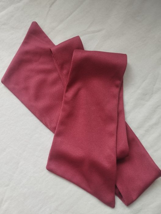 Твилли атласная лента twilly, поясок бант на шею галстук, пыльная роза