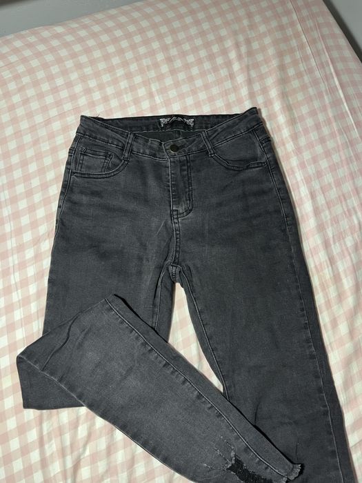 Штани темно сірі скіні