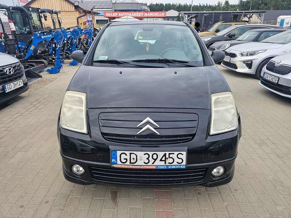 Citroen C2 2008r/1.4benzyna/73KM/PT do 2027r/klima/tanio