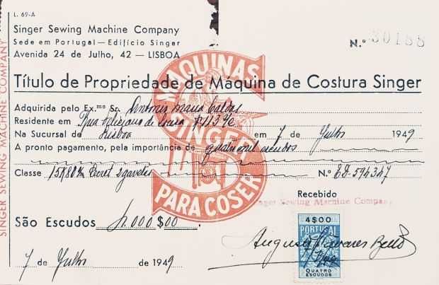 Máquina de Costura Singer Classe 15K64298090572035124