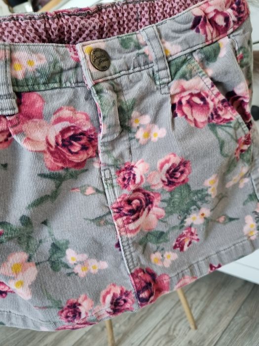 Spódniczka kwiaty kwiatki H&M 122